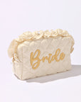 Ruffle "Bride" Zip Pouch