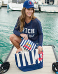 "Sea Sun Sand" Zip Pouch