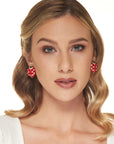 Red Enamel Ladybudy Clip-on Earring