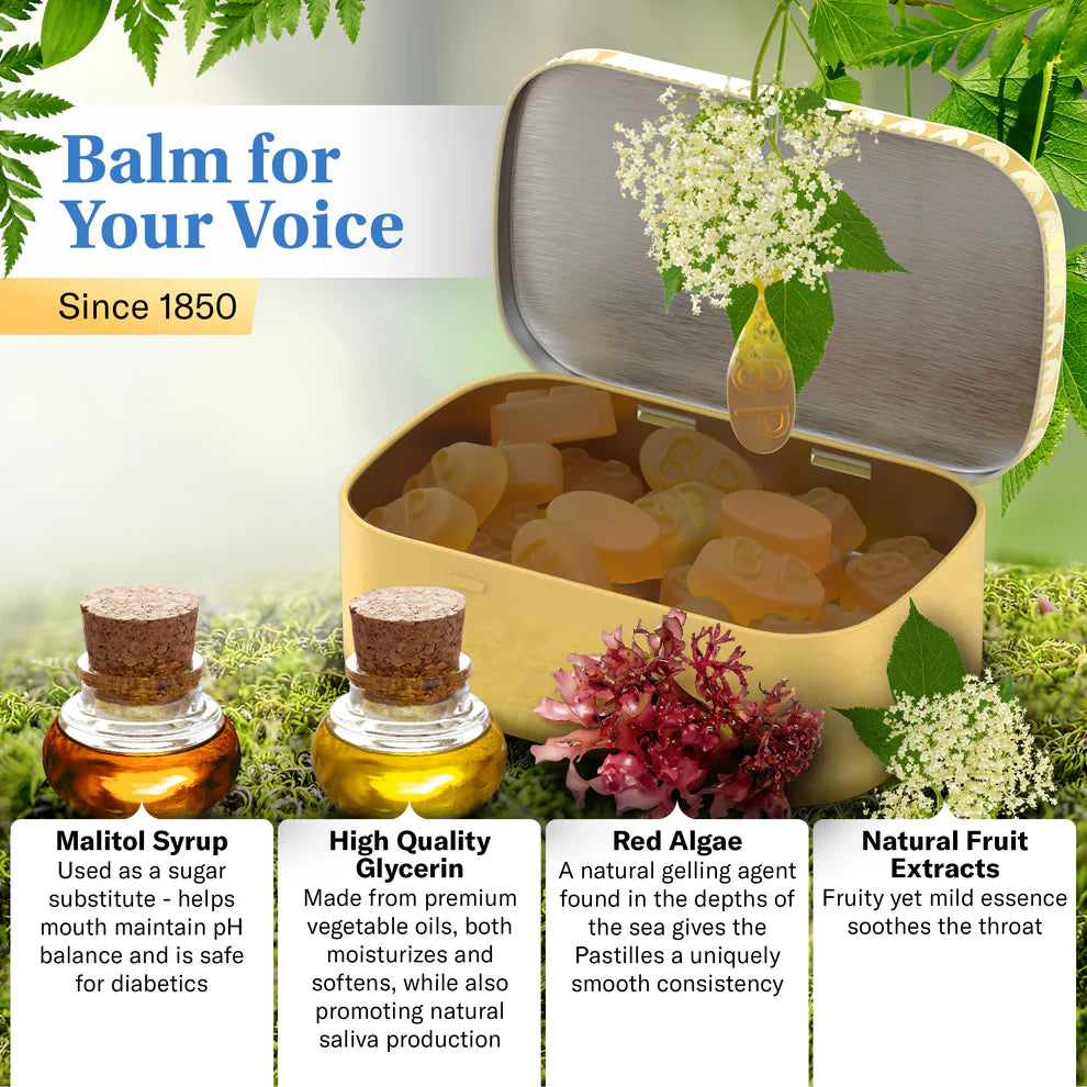Sugar Free Elderflower Pastilles for Throat and Voices – Zitomer