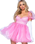 Frosted Organza Babydoll Dress