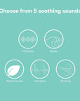 2-in-1 Portable Sound Machine & Nightlight