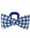 4" Gingham Bow Ponytail Holder