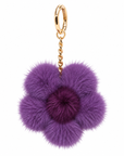 Mink Fur Flower Keychain