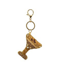 Espresso Martini Beaded Charm Keychain