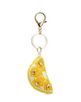 Lemon Beaded Charm Keychain