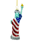 Glass America 250th Statue Of Liberty Ornament