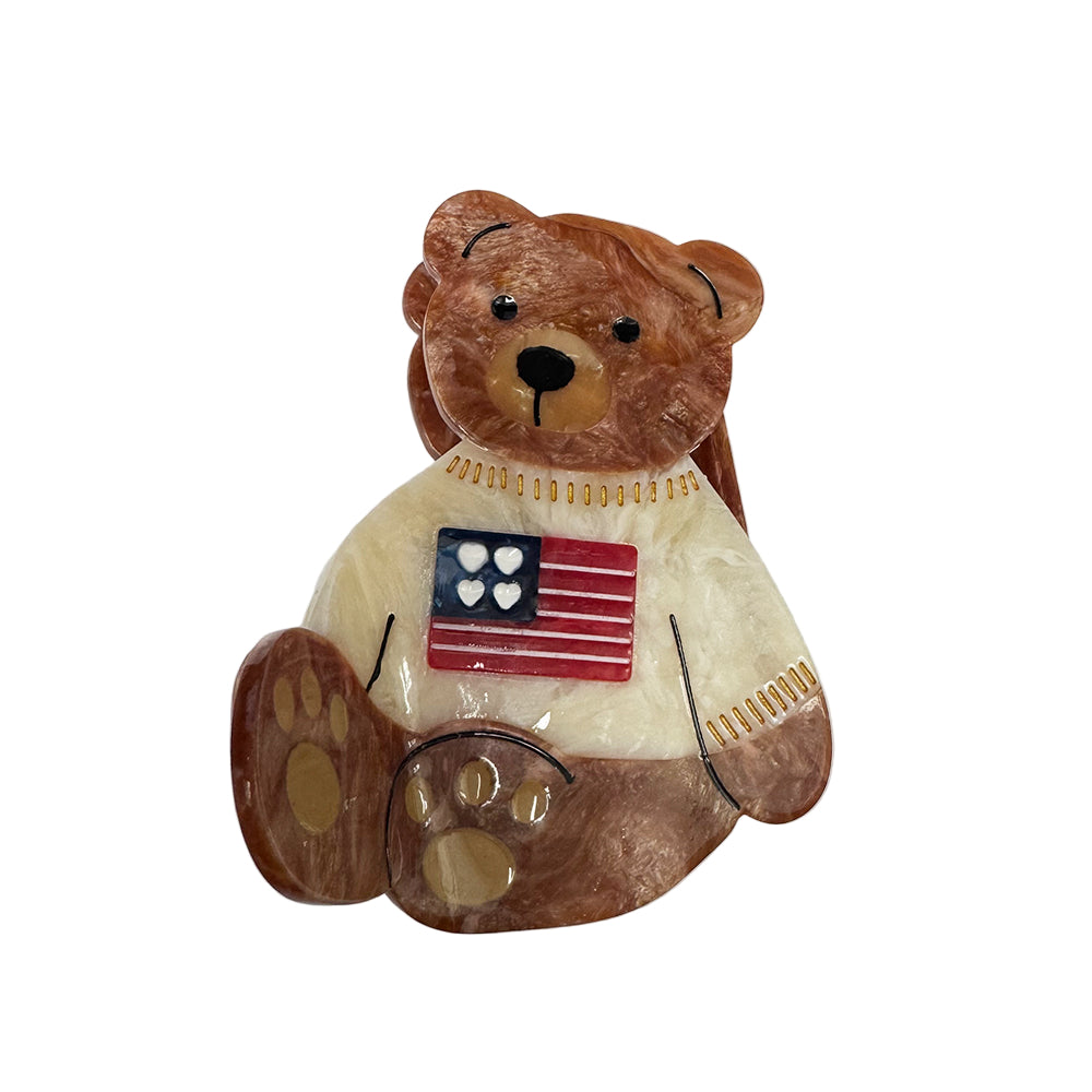 Teddy Bear Hair Clip
