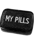 Glitter Pill Case - My Pills Black