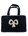 Moire Top Handle Cosmetic Case