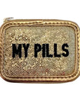 Glitter Pill Case - My Pills Black