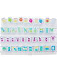 Ice Blue & Brights Travel Mahjong Set
