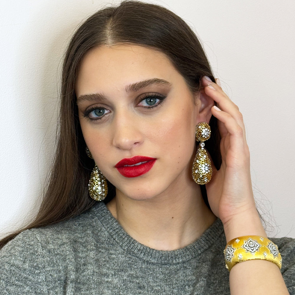 Floral Design Earring