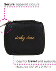 Saffiano Pills Case