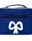 Moire Oval Double Zip Travel Case