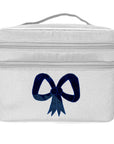 Moire Oval Double Zip Travel Case