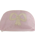 Moire Double Zip Round Bag