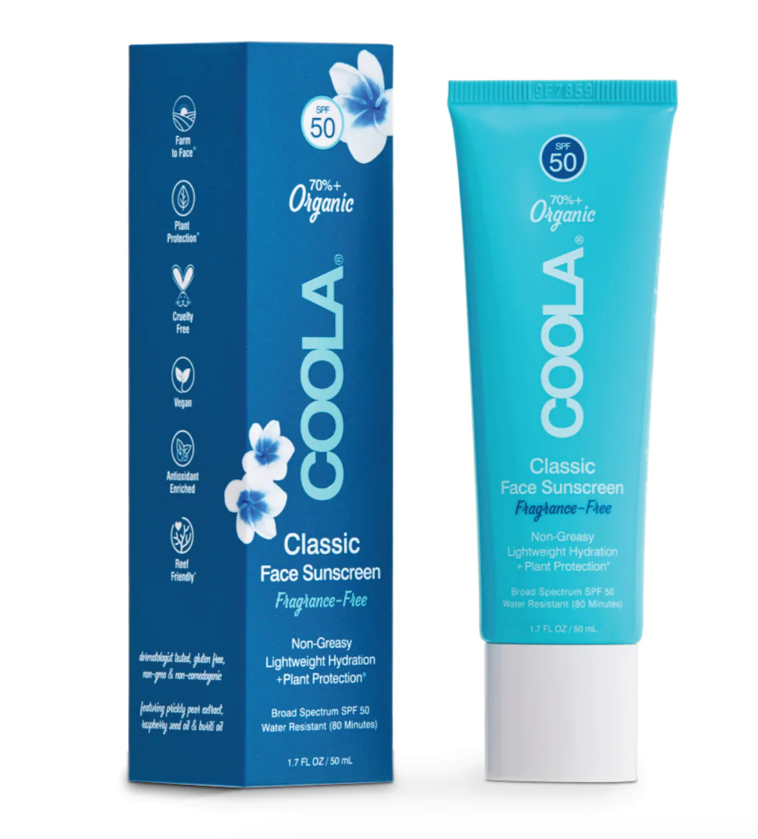 COOLA Classic Face Sunscreen Lotion SPF 50