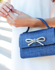 Bowie Straw Mini Bag Navy