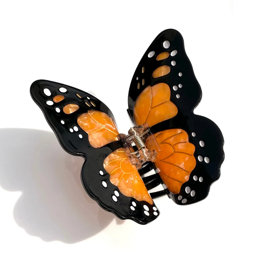 Monarch Butterfly Claw Hair Clip