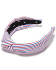 Patriotic Knotted Cotton Stripe Headband