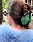 Peacock Bird Claw Hair Clip
