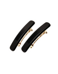 Mini Rectangle Barrette Pair