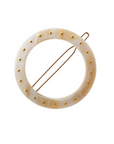 Studded Circle Cutout Tige Boule Barrette