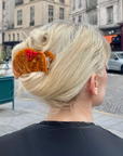 Bow Croissant Lay Down Claw Clip