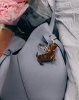 Dachshund Bag Charm + Keychain