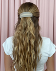 Ponytail Barrette in Grey Smoke