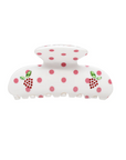 Sweetheart Clip in Coconut Berry Dot