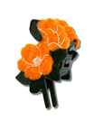 Vintage Poppy Claw Hair Clip