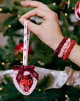 Emmie Skinny Scrunchie Tin Ornament