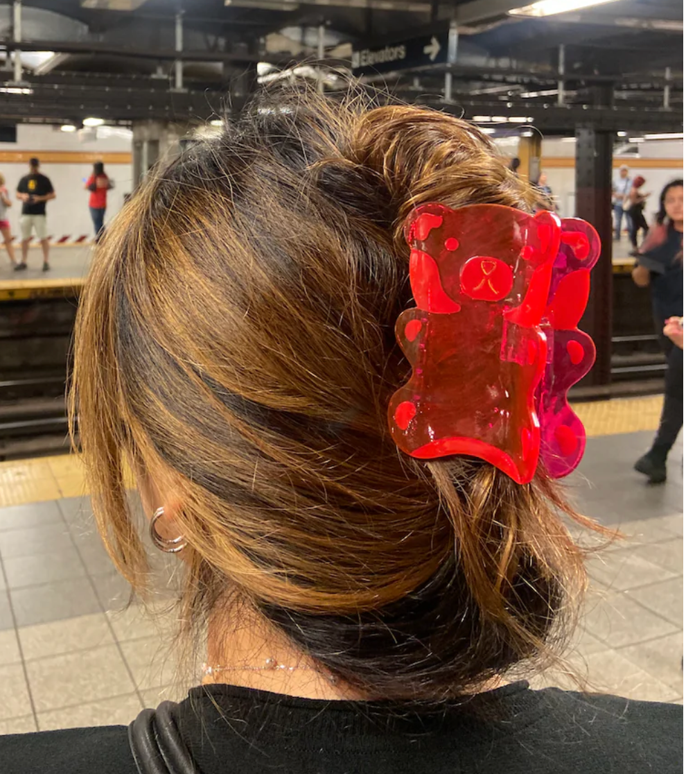 Giant Gummy Bear Claw Hair Clip