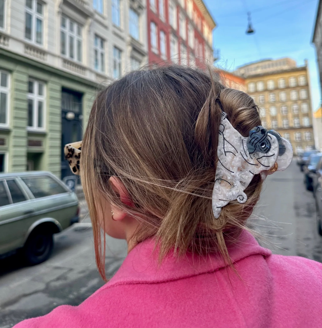 Pug Dog Breed Claw Hair Clip