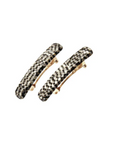 Mini Rectangle Barrette Pair