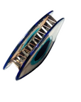 Hand-painted Evil Eye Claw Hair Clip