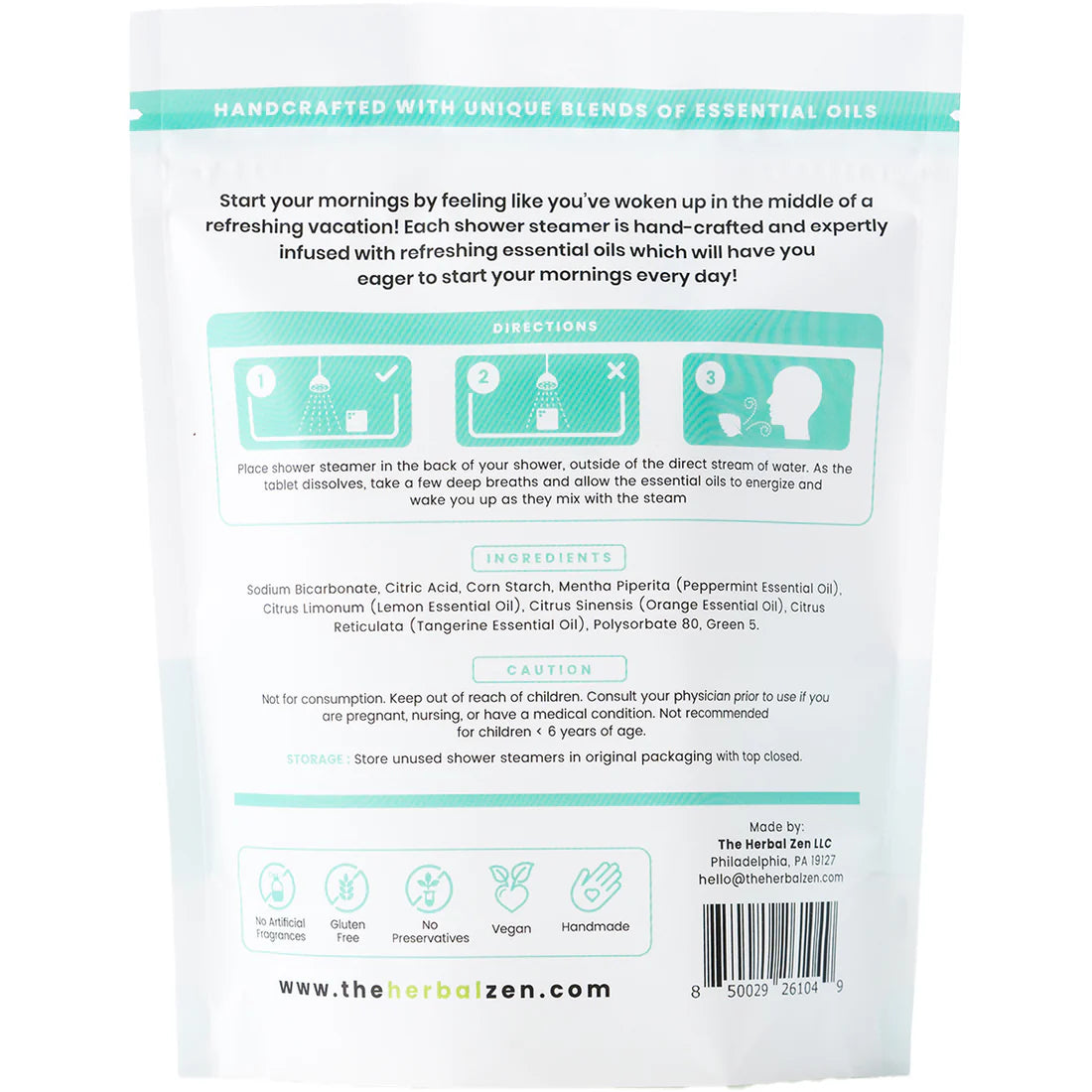 Morning Citrus Mint Shower Steamers