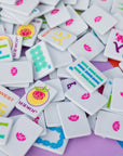 Ice Blue & Brights Travel Mahjong Set