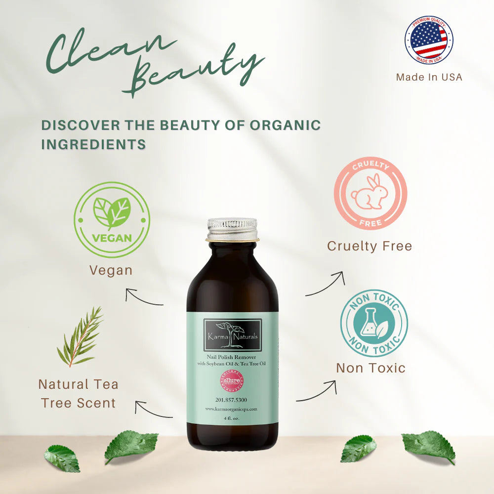 Nail Polish Remover with Soybean and Tea Tree Oil