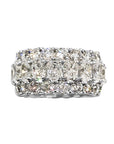 Three Row Oval & Round Eternity Band