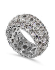 Three Row Oval & Round Eternity Band