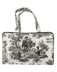 Toile Top Handle Cosmetic Case