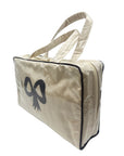 Moire Top Handle Cosmetic Case