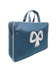 Moire Top Handle Cosmetic Case