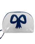 Moire Double Zip Round Bag
