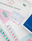 White with Jewel-Tones Travel Mahjong Set
