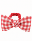 4" Gingham Bow Ponytail Holder