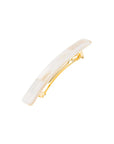 Small Luxury Rectangle Barrette - Classic